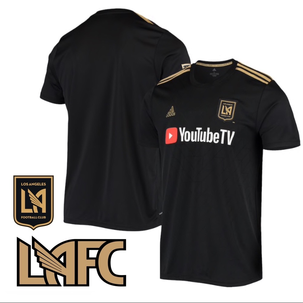 adidas LAFC Black Home Replica Jersey Sz Med